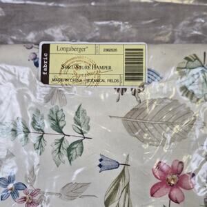 Longaberger Sort / Store Hamper Liner in Botanical Fields NWT Basket Accessory